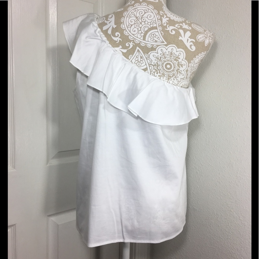 One Shoulder Ruffle Top - Picture 3 of 5